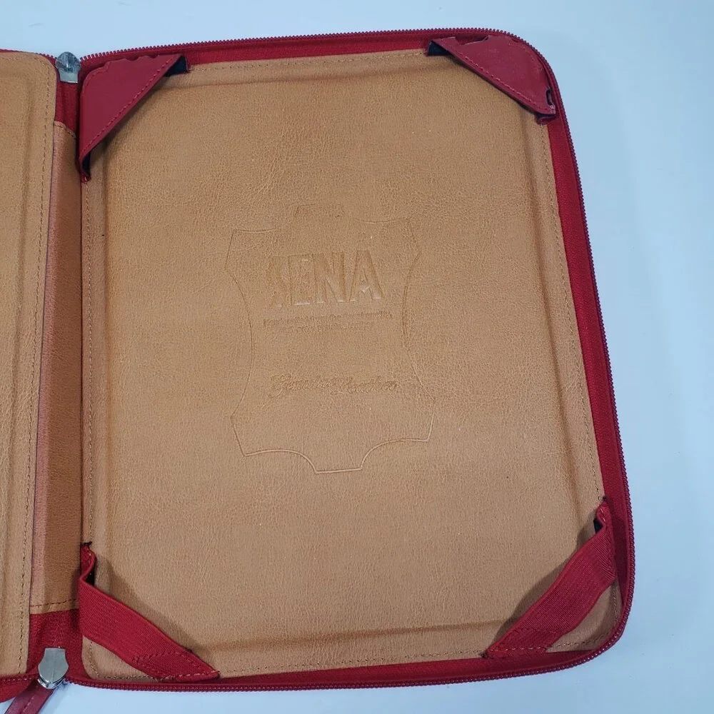 Sena Zipbook Red Leather Fits 8
